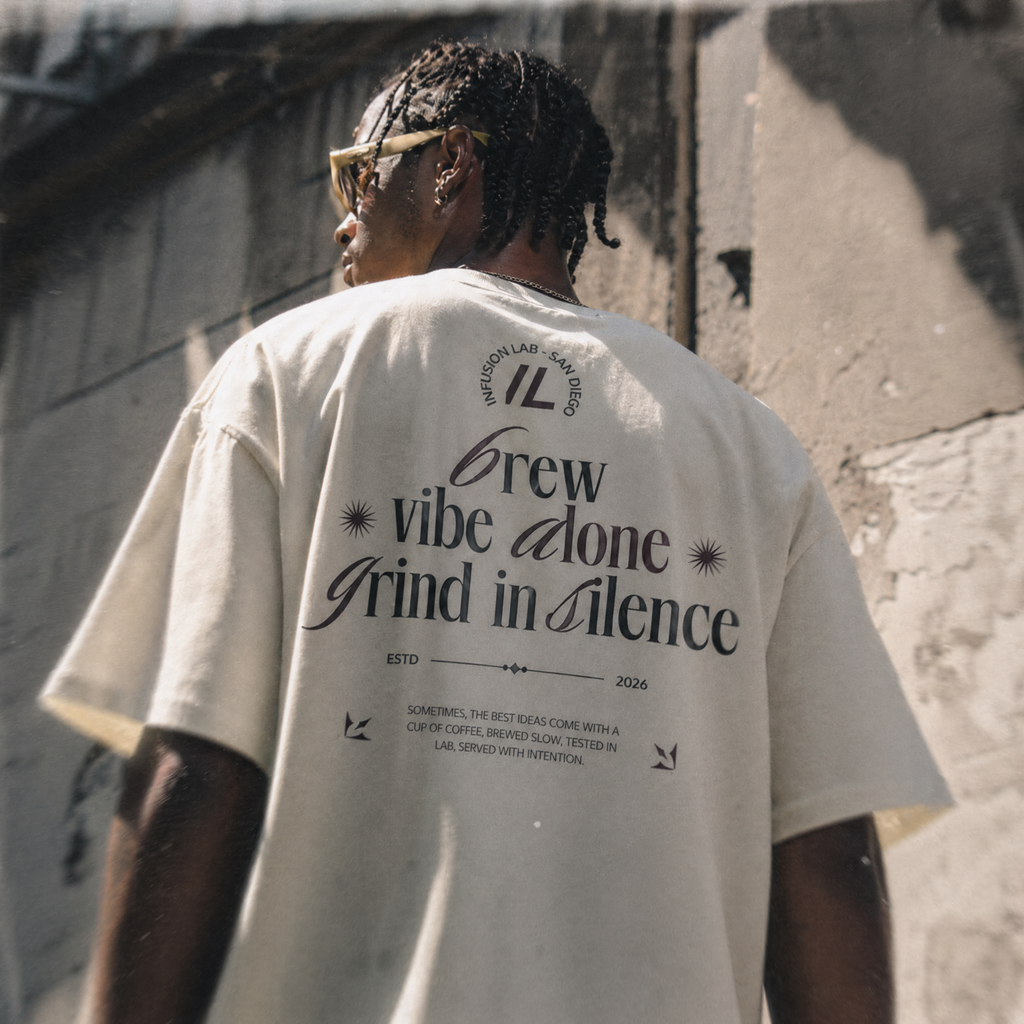 BREW / VIBE ALONE / GRIND IN SILENCE T-SHIRT
