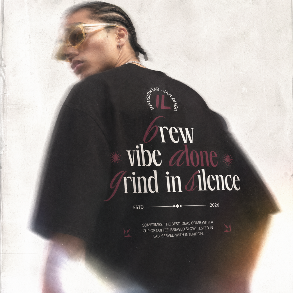 BREW / VIBE ALONE / GRIND IN SILENCE T-SHIRT
