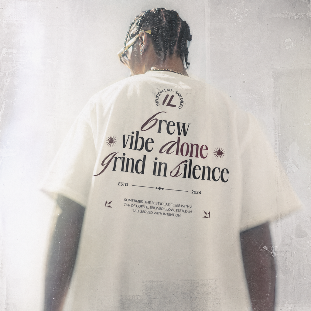 BREW / VIBE ALONE / GRIND IN SILENCE T-SHIRT